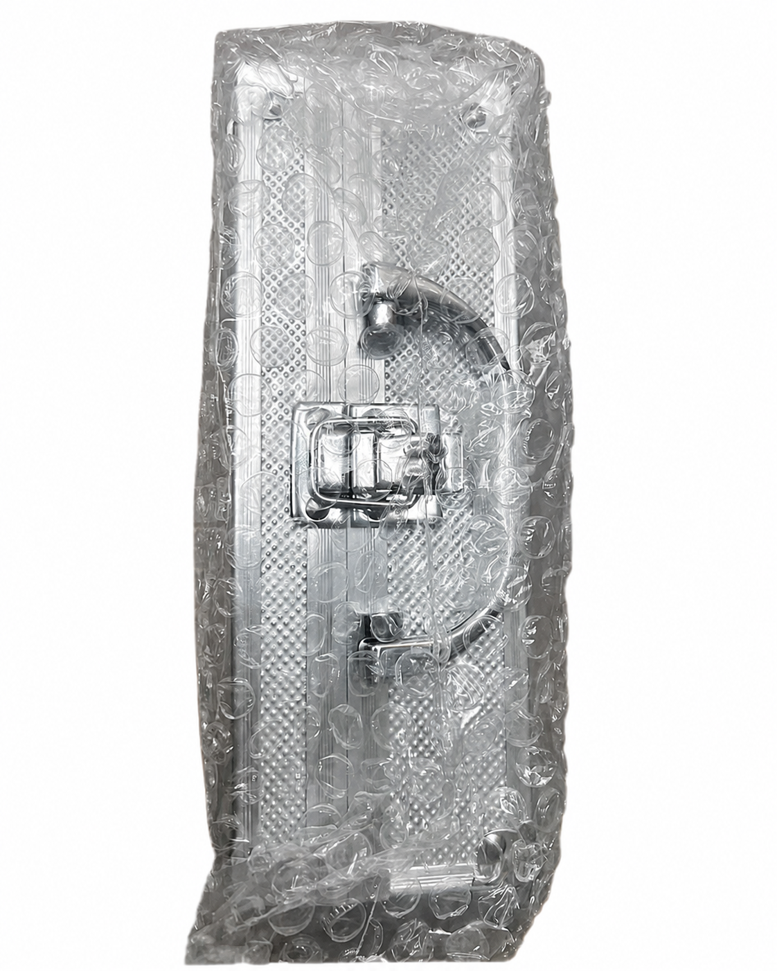 Aluminum carry case with metal latches, secure packaging